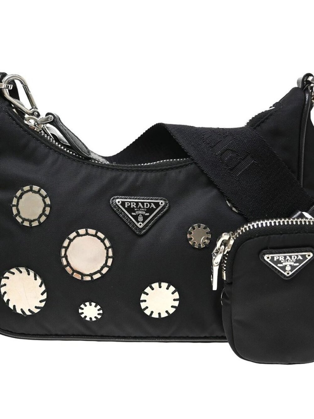 Best07 Prada Black Re-Nylon Re-Edition 2005 2way Handbag 7/7 NQ10938